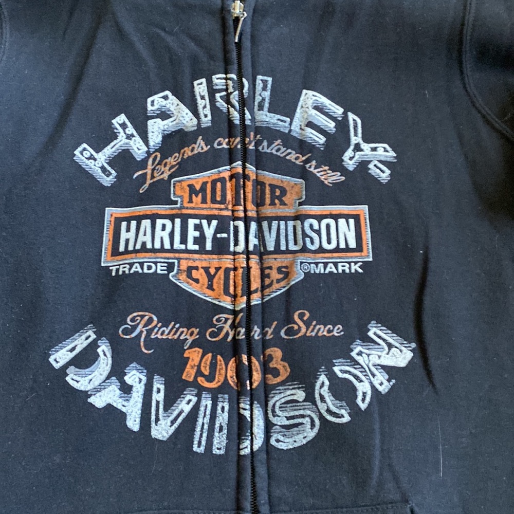 Harley Zip Up Hoodie NWOT - Picture 3 of 5